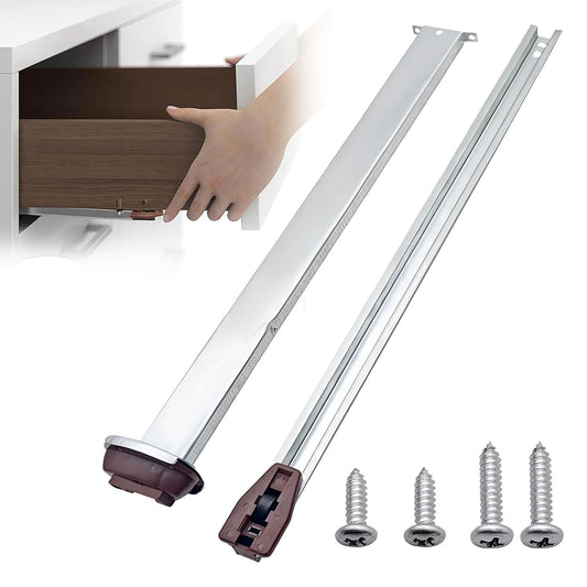 Drawer Metal Slides,Drawer Slides Center Track for Rails Kit,15 Inch Drawer Metal Slides with Stop and V1189-LWWAL-20260401-06993