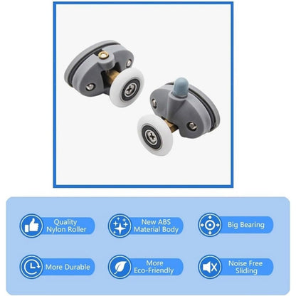 Shower Door Rollers, Single Shower Door Runners/Wheels/Pulleys/Guides 25mm Diameter Home Bathroom DIY V1189-LWWAL-20260401-07004