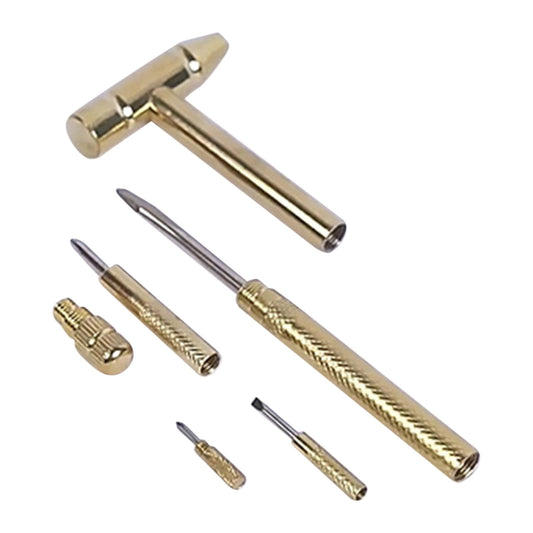 6 in 1 Metal Mini Hammer,Portable Multitool Hammers,Metal Hammer and Screwdriver Multitool Set with Anti-Slip V1189-LWWAL-20260401-07037