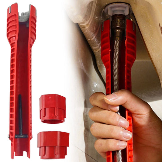 8 in 1 Multifunctional Sink Bathroom Wrench, Plumbing Installation Tool Household Water Pipe Faucet Washing V1189-LWWAL-20260401-07087