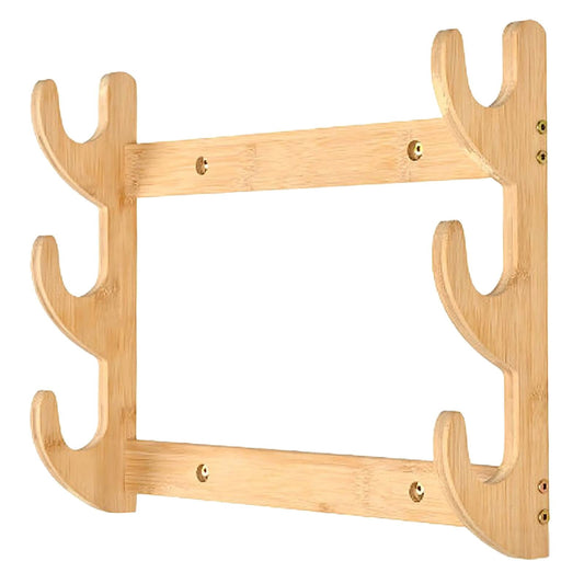 Bow Rack, Wall Mount Sword Holder, Wooden Wall Mount Bow Hanger Heavy Duty Archery Bows Wall Holder for V1189-LWWAL-20260401-07096