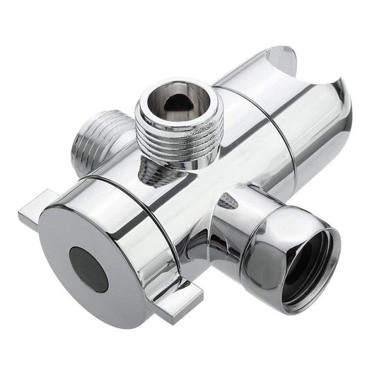 3-Way Diverter Valve, 1/2 Inch Shower Arm Diverter with Handheld Showerhead Bracket, Heavy-Duty Shower Head V1189-LWWAL-20260401-07102