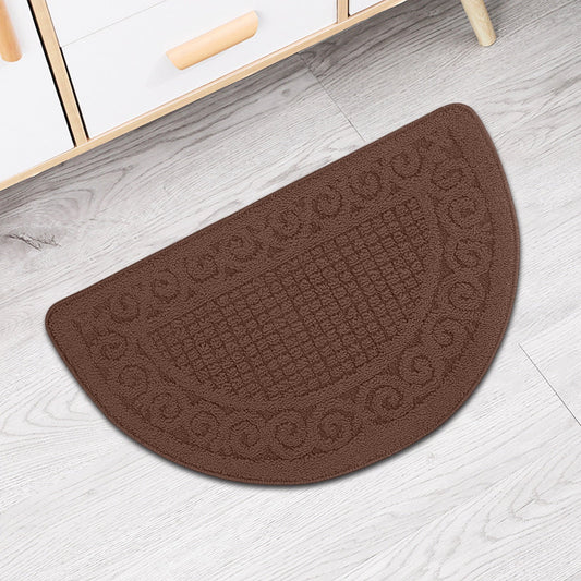 Entrance Semicircular Floor Mat,Non-Slip Outdoor and Indoor Carpet with Moisture-Proof Backing,Durable V1189-LWWAL-20260401-07116