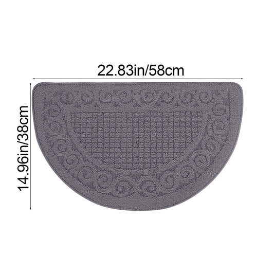 Entrance Semicircular Floor Mat,Non-Slip Outdoor and Indoor Carpet with Moisture-Proof Backing,Durable V1189-LWWAL-20260401-07117