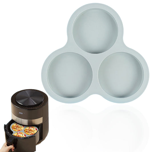 1 Pcs Silicone Egg Cups for Air Fryer,3-Cavity Cupcake Baking Tray,Round Silicone Baking Tools,Round Silicone V1189-LWWAL-20260401-07120