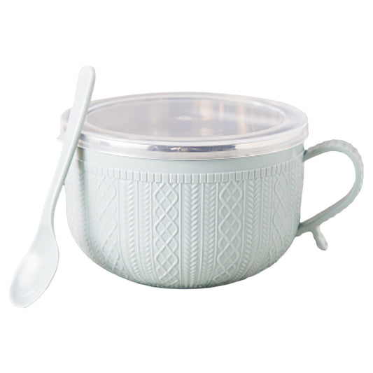 5.5'x3.74' Soup Mugs with Handles,Food Grade Heat-Resistant Bowl,Plastic Bowls Mugs with Handles for Coffee V1189-LWWAL-20260401-07124