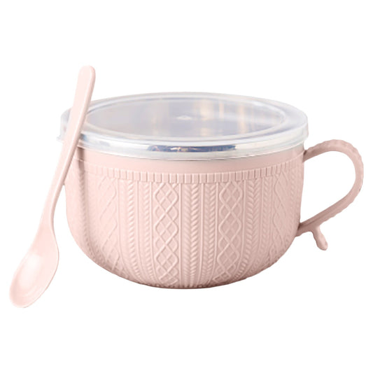 5.5'x3.74' Soup Mugs with Handles,Food Grade Heat-Resistant Bowl,Plastic Bowls Mugs with Handles for Coffee V1189-LWWAL-20260401-07125