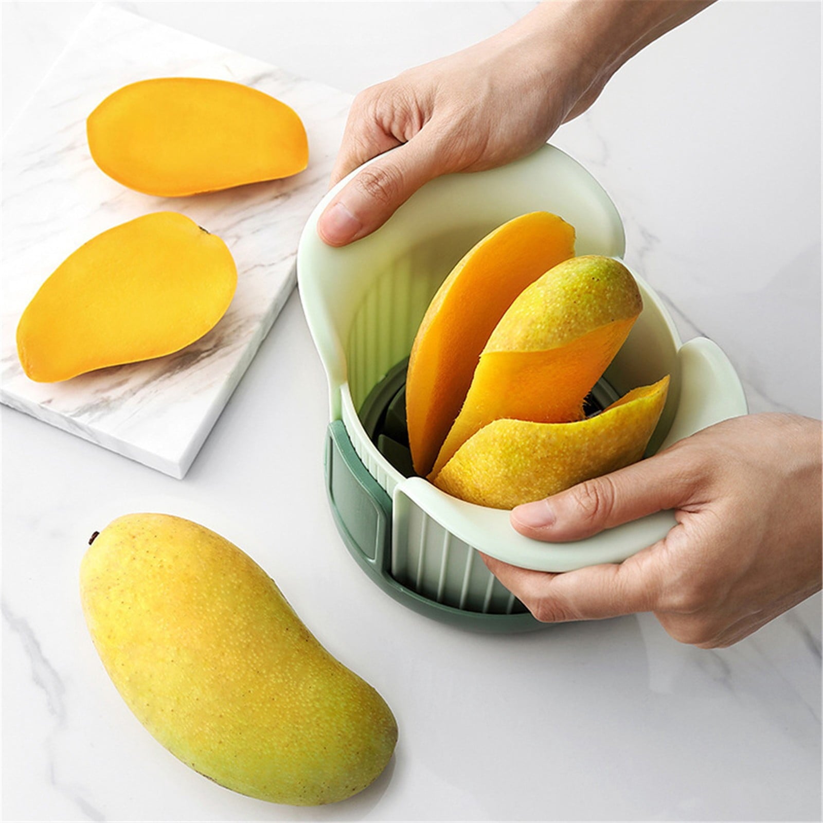 Apple Slicer, Heavy Duty Apple Corer and Slicer with Comfort Handles, 8-Slice Large Apple Slicer, with 1 Pcs V1189-LWWAL-20260401-07128