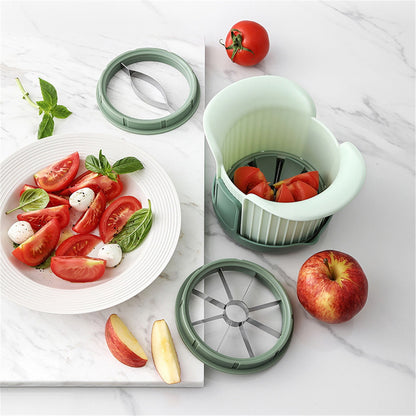 Apple Slicer, Heavy Duty Apple Corer and Slicer with Comfort Handles, 8-Slice Large Apple Slicer, with 1 Pcs V1189-LWWAL-20260401-07128