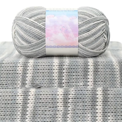 Milk Cotton Tie-Dye Yarn for Knitting and Crochet,130m Multicolor Gradient Wool,Soft and Durable for Blankets V1189-LWWAL-20260401-07138