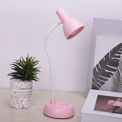 LED Eye Protection Table Lamp for Estudiar,Bendable Gooseneck and Adjustable Brightness,Battery-Powered and V1189-LWWAL-20260401-07152