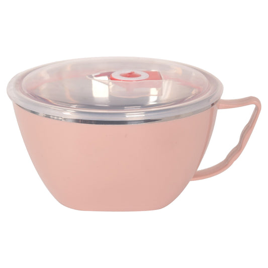 Plastic Soup Bowls with Handles, Microwave Safe Bowl with Lid, Microwavable Soup Mug with Lid, Large Soup V1189-LWWAL-20260401-07156