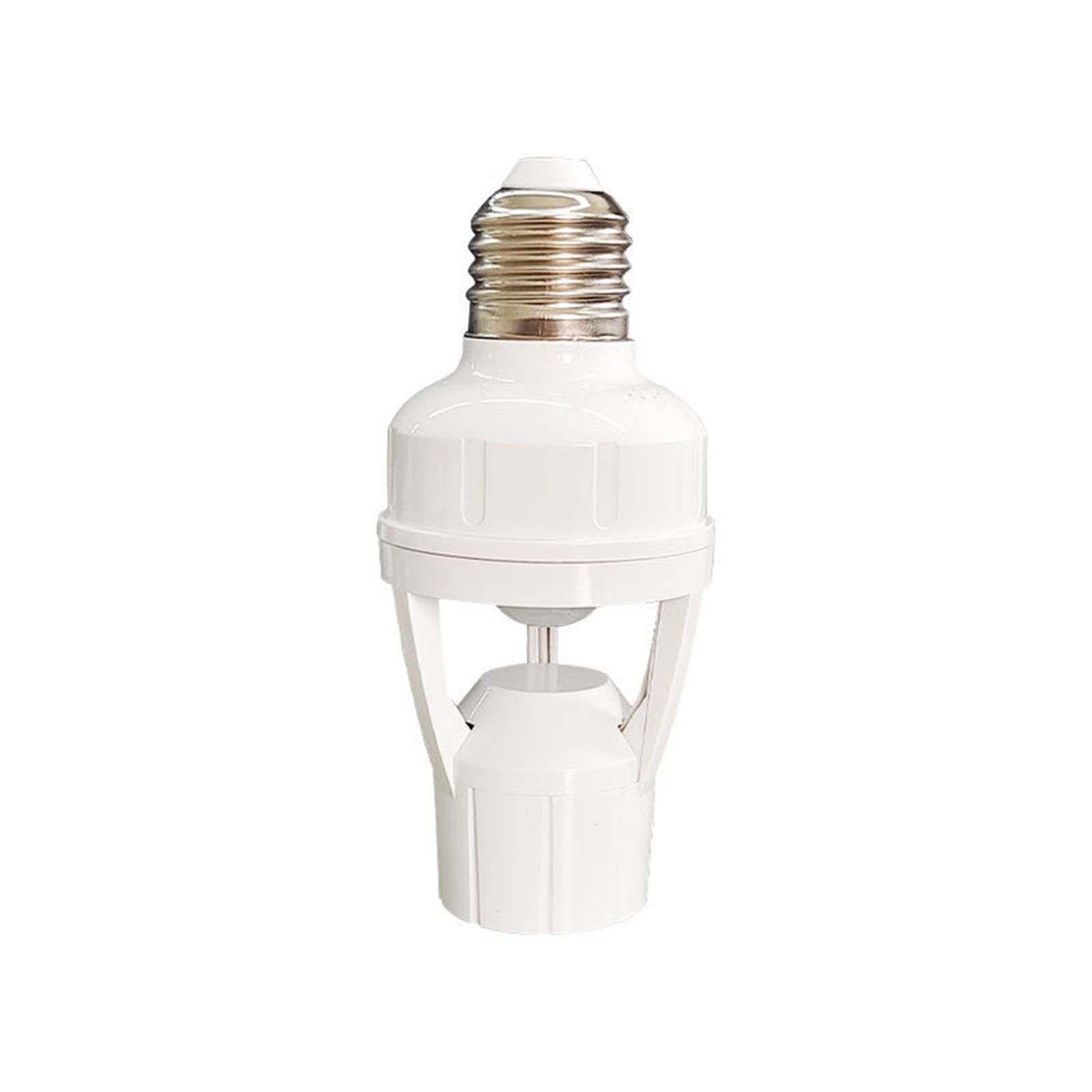E27 Screw Motion Sensor Light Socket with Infrared Detection,Automatic On/Off for Stairs and Hallways,Easy V1189-LWWAL-20260401-07162