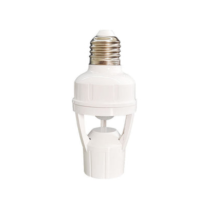 E27 Screw Motion Sensor Light Socket with Infrared Detection,Automatic On/Off for Stairs and Hallways,Easy V1189-LWWAL-20260401-07162