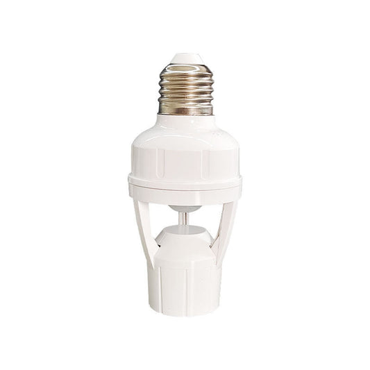 E27 Screw Motion Sensor Light Socket with Infrared Detection,Automatic On/Off for Stairs and Hallways,Easy V1189-LWWAL-20260401-07162