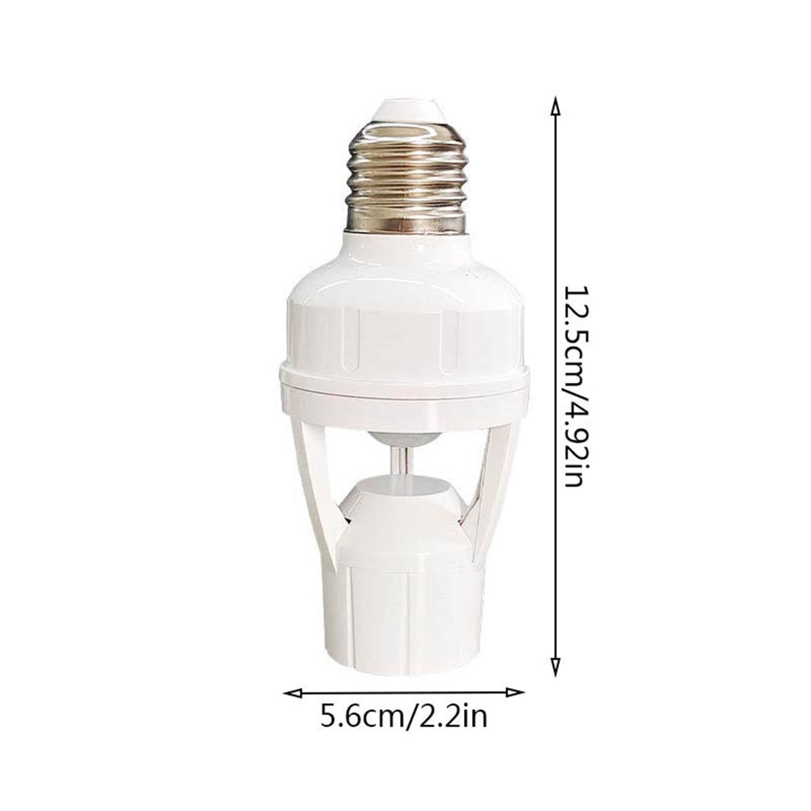 E27 Screw Motion Sensor Light Socket with Infrared Detection,Automatic On/Off for Stairs and Hallways,Easy V1189-LWWAL-20260401-07162