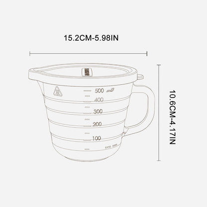 Transparent Glass Measuring Cup for Baking,Microwave-Safe with Handle and Graduated Marks,High Borosilicate V1189-LWWAL-20260401-07184
