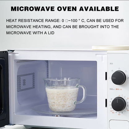 Transparent Glass Measuring Cup for Baking,Microwave-Safe with Handle and Graduated Marks,High Borosilicate V1189-LWWAL-20260401-07184