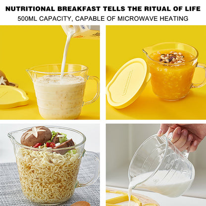 Transparent Glass Measuring Cup for Baking,Microwave-Safe with Handle and Graduated Marks,High Borosilicate V1189-LWWAL-20260401-07184