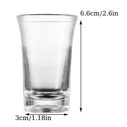 CCMAOLU 6-Piece Acrylic Shot Glass Set,Clear Plastic Glasses for Tequila,Vodka & Cocktails,Dishwasher V1189-LWWAL-20260401-07197