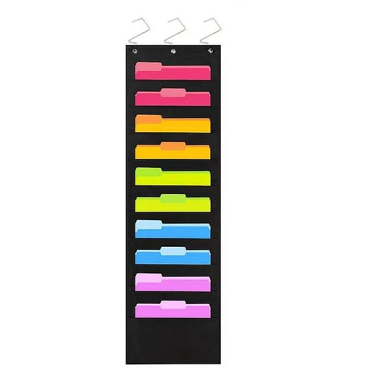 1 Pcs Hanging Wall File Organizer,10 Pocket Storage Pocket Charts,Hanging Wall File Organizer for File V1189-LWWAL-20260401-07198