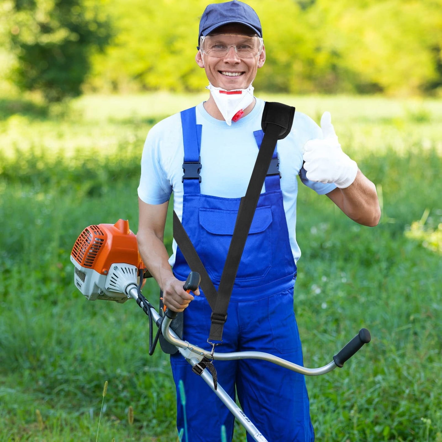 CCMAOLU Trimmer Shoulder Strap Harness,Heavy Duty Adjustable Straps with Upgraded Metal Clasp,Compatible with V1189-LWWAL-20260401-07199