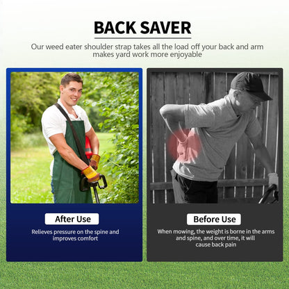 CCMAOLU Trimmer Shoulder Strap Harness,Heavy Duty Adjustable Straps with Upgraded Metal Clasp,Compatible with V1189-LWWAL-20260401-07199