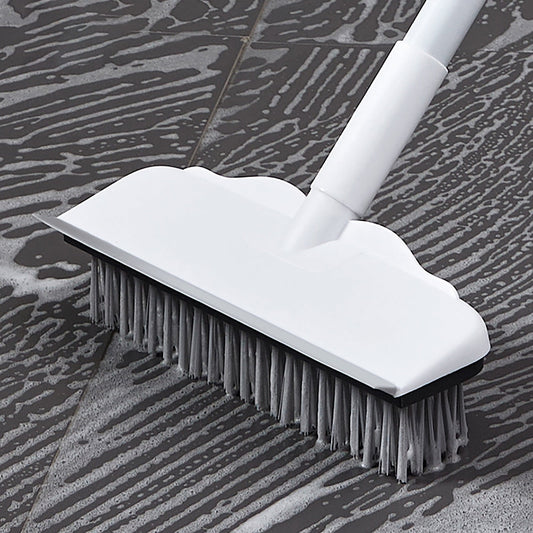 CCMAOLU Floor Scrub Brush with Long Handle,2 in 1 Stiff Bristle Brush & Squeegee Broom for V1189-LWWAL-20260401-07208