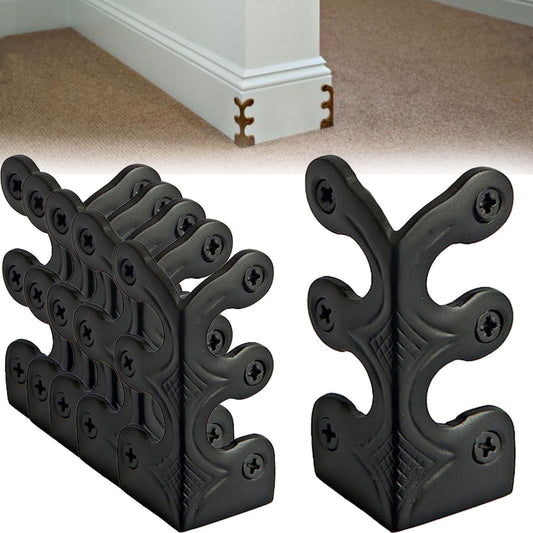 4-Pack Vintage Metal Corner Protectors,Solid Brass Decorative Protective Covers for Furniture & V1189-LWWAL-20260401-07222