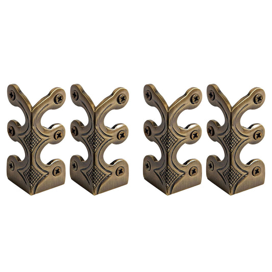 4-Pack Vintage Metal Corner Protectors,Solid Brass Decorative Protective Covers for Furniture & V1189-LWWAL-20260401-07225