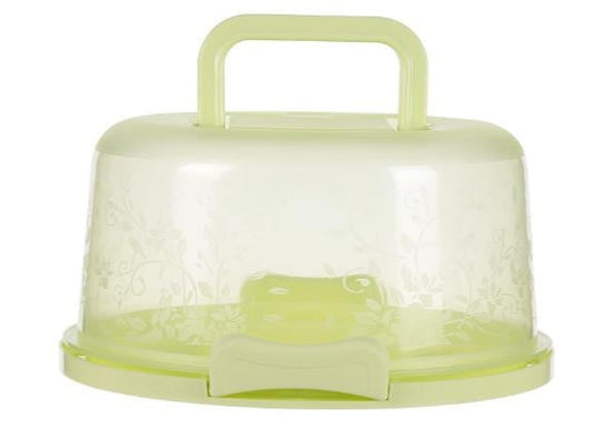 Portable Cake Storage Box, Transparent Plastic Cover with Snap Locks for Freshness, 26x22.5x13.5cm Airtight V1189-LWWAL-20260401-07226