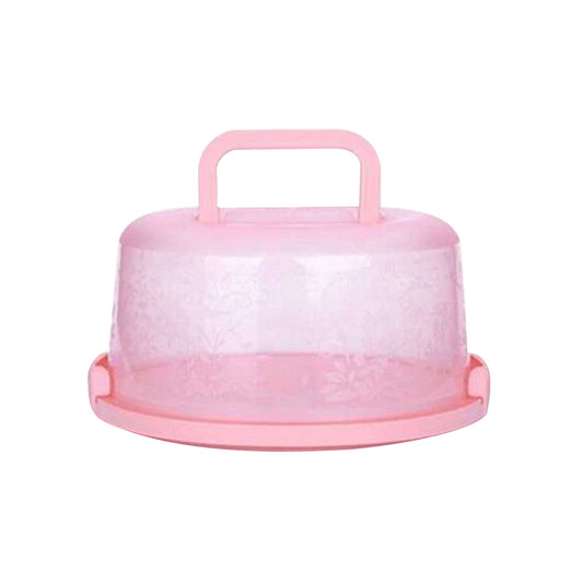 Portable Cake Storage Box, Transparent Plastic Cover with Snap Locks for Freshness, 26x22.5x13.5cm Airtight V1189-LWWAL-20260401-07228