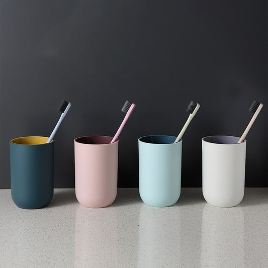 1Pack Bathroom Toothbrush Cup,ReusableToothbrush Holders,Multi-purpose Drinking Cups,Plastic Mouthwash Cup, V1189-LWWAL-20260401-07234