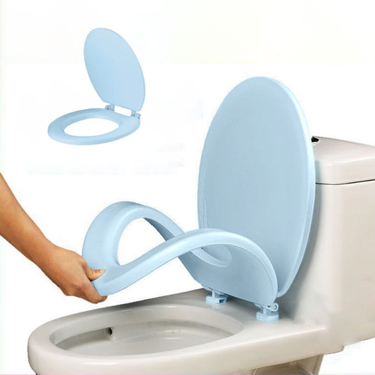 Quick-Release Round Toilet Seat with Soft-Close Lid, Durable Easy-Clean Plastic, Never Loosens, Ergonomic V1189-LWWAL-20260401-07264