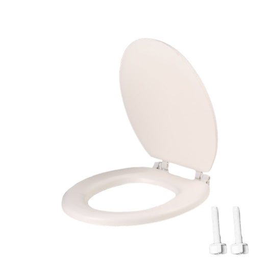 Quick-Release Round Toilet Seat with Soft-Close Lid, Durable Easy-Clean Plastic, Never Loosens, Ergonomic V1189-LWWAL-20260401-07265