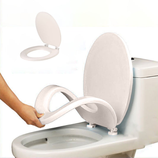 Quick-Release Round Toilet Seat with Soft-Close Lid, Durable Easy-Clean Plastic, Never Loosens, Ergonomic V1189-LWWAL-20260401-07265