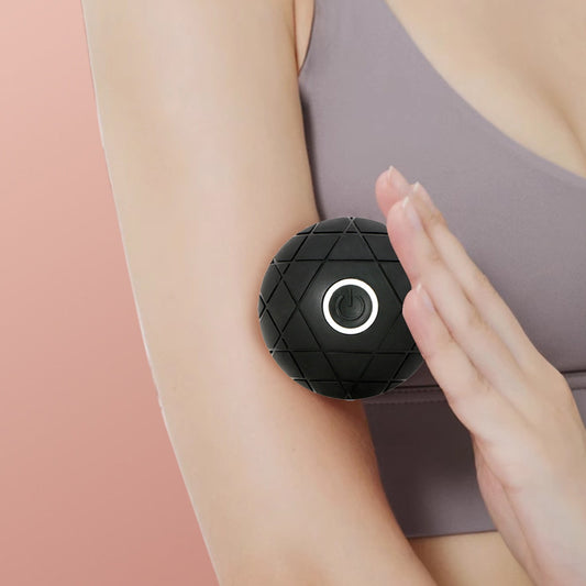 USB Rechargeable Vibration Massage Ball, Portable Fascia Ball with 3 Speed Modes for Muscle Relaxation, V1189-LWWAL-20260401-07276