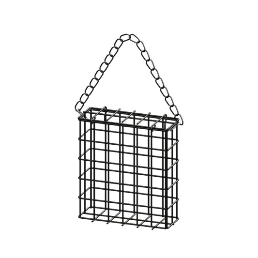 Square Suet Bird Feeder Cage, Heavy-Duty Iron with Protective Coating, Holds One Cake for Nuthatches and V1189-LWWAL-20260401-07288