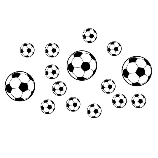 Soccer Stickers for Wall, Football Fan Room Decor, Sports Themed Stickers for Doors, Windows, Bedroom, Kids & V1189-LWWAL-20260401-07289