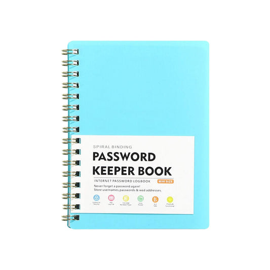 Spiral Password Book with Alphabetical Tabs,Plastic Password Book,Password Book Password Book with Personal V1189-LWWAL-20260401-07293
