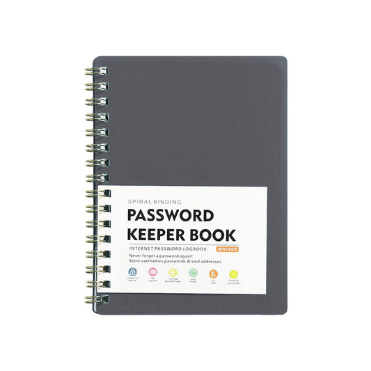 Spiral Password Book with Alphabetical Tabs,Plastic Password Book,Password Book Password Book with Personal V1189-LWWAL-20260401-07295