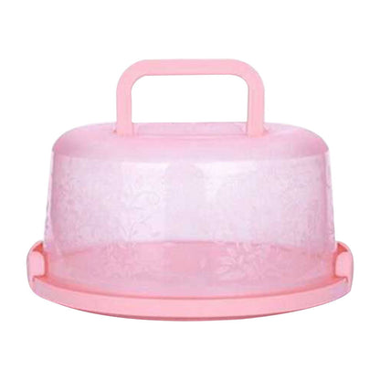 Clearance! Round Cake Carrier Cake Container With Lid And Handles, Large Cupcake Carrier Cake Keeper Sturdy V1189-LWWAL-20260401-07326