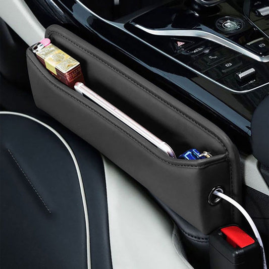 Car Seat Gap Filler, Premium Leather Car Seat Organizer, Universal Fit Car Seat Storage Box, Adjustable Front V1189-LWWAL-20260401-07328
