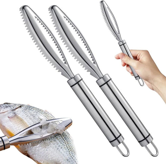 Fish Scales Scraping Tool, 2024 New Multifunction Stainless Steel Fish Scale Remover Fish Cleaning Kit, V1189-LWWAL-20260401-07330