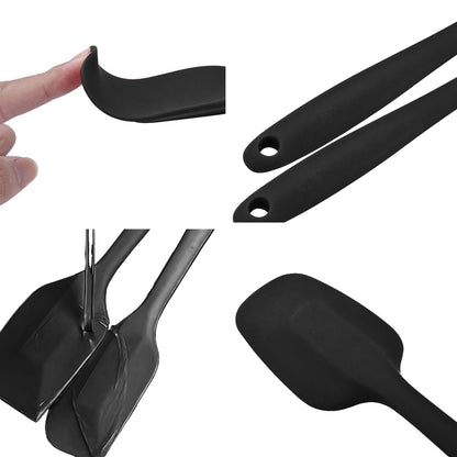 Kitchen Utensils Set - Spatula Set - Silicone Spatulas - Pan Scraper - Baking Utensils - Cooking Utensils - V1189-WXF-260203-00015