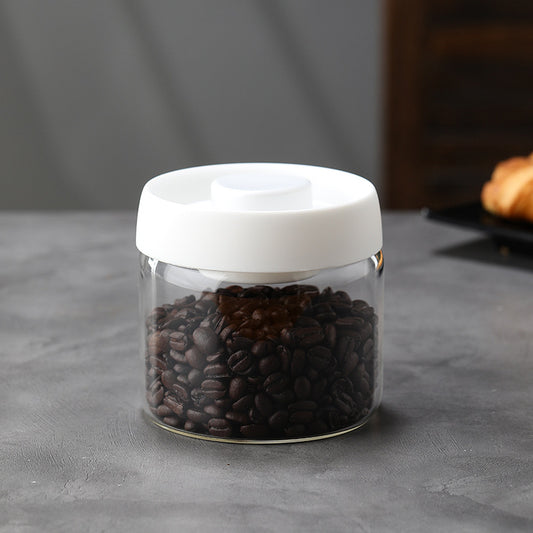 Glass Storage Containers - Storage Tin - Modern, manual vacuum storage tank made of borosilicate glass with V1189-WXF-260203-00024