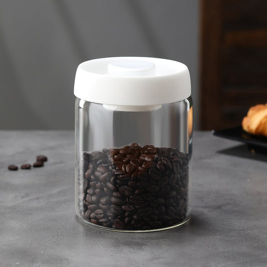Glass Storage Containers - Storage Tin - Modern, manual vacuum storage tank made of borosilicate glass with V1189-WXF-260203-00025