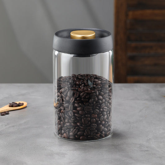Glass Storage Containers - Storage Tin - Modern, manual vacuum storage tank made of borosilicate glass with V1189-WXF-260203-00030