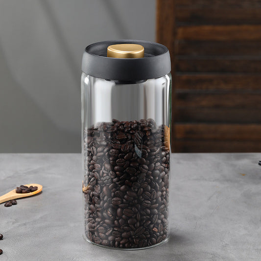 Glass Storage Containers - Storage Tin - Modern, manual vacuum storage tank made of borosilicate glass with V1189-WXF-260203-00031