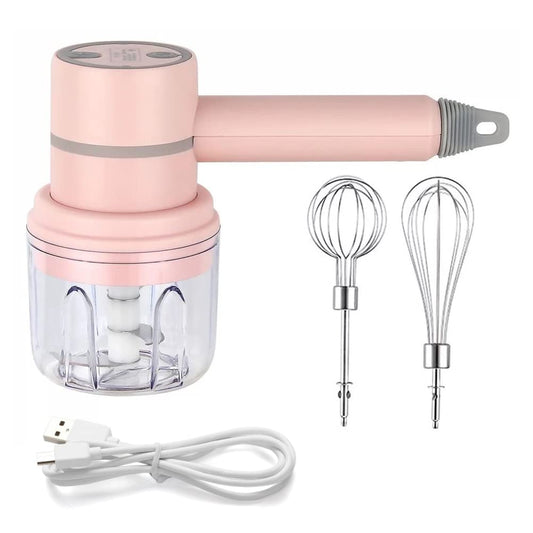 Blender Whisk - 2 in 1 Cordless Electric Blender, Portable Multifunctional Food Processor, Can Be Used to Mix V1189-WXF-260203-00033